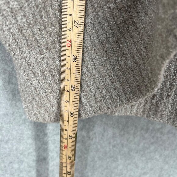 Barefoot Dreams CozyChic Lite Circle Cardi Size M Tan Light Neutral Pockets EUC - Picture 9 of 11